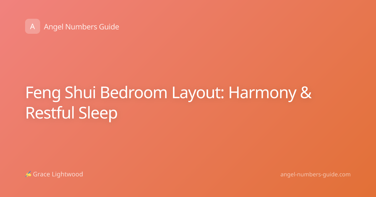 Feng Shui Bedroom Layout: Harmony & Restful Sleep