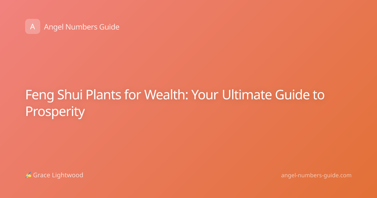 Feng Shui Plants for Wealth: Your Ultimate Guide to Prosperity